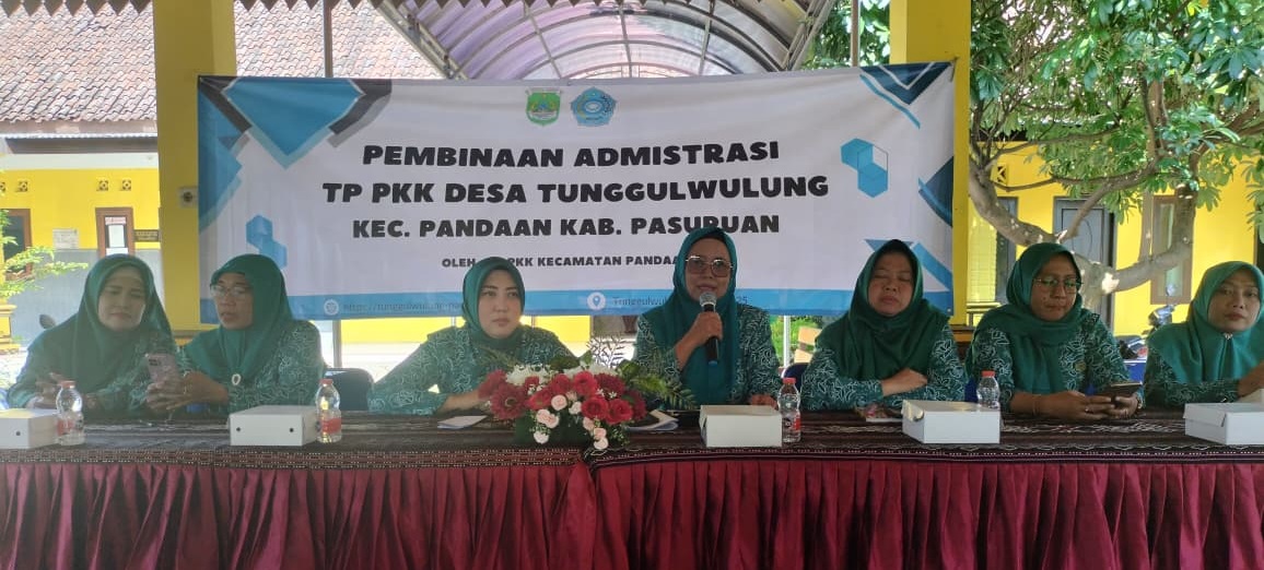 TP PKK Kecamatan Pandaan Lakukan Pembinaan Administrasi untuk TP PKK Desa Tunggulwulung